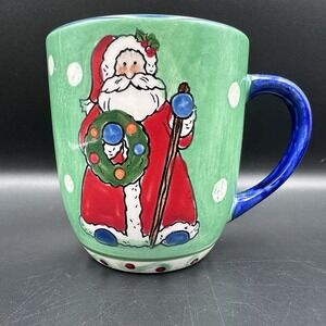 Libbey Christmas Holiday Santa 14 oz Mug Colorful LIE16 Collection Replacement